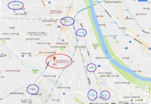 店舗周辺地図案内