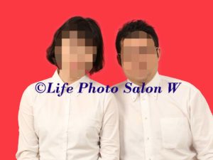 中国結婚証明証用写真見本